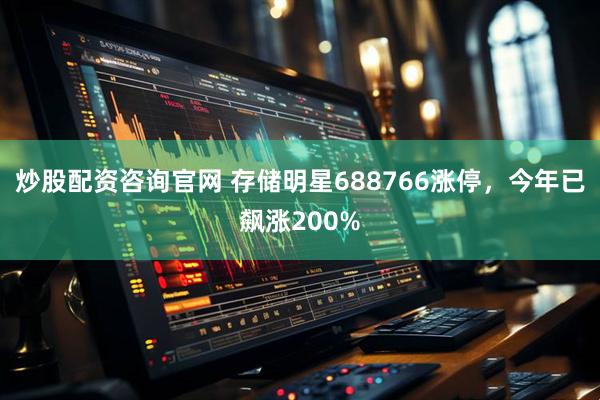 炒股配资咨询官网 存储明星688766涨停，今年已飙涨200%